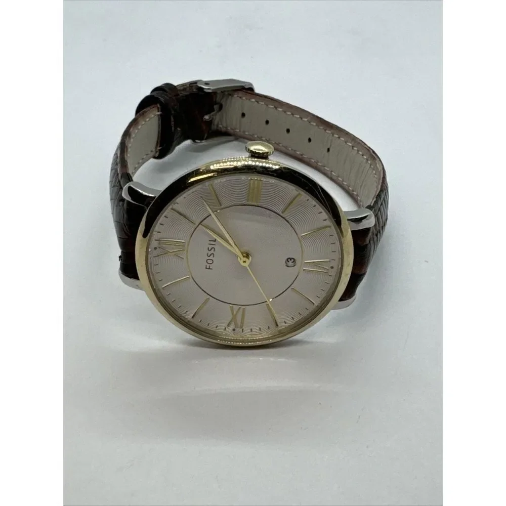 Fossil Jacqueline ES3739 Women Two-Tone Stainless Steel Analog Dial Watch JNA348